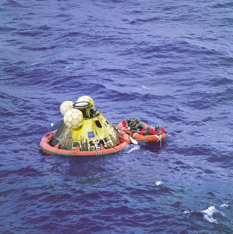 Apollo 11 crew returns to Earth