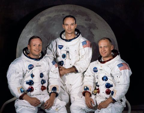 Neil Armstrong, Michael Collins, and Buzz Aldrin - Apollo 11 Moon Landing Crew