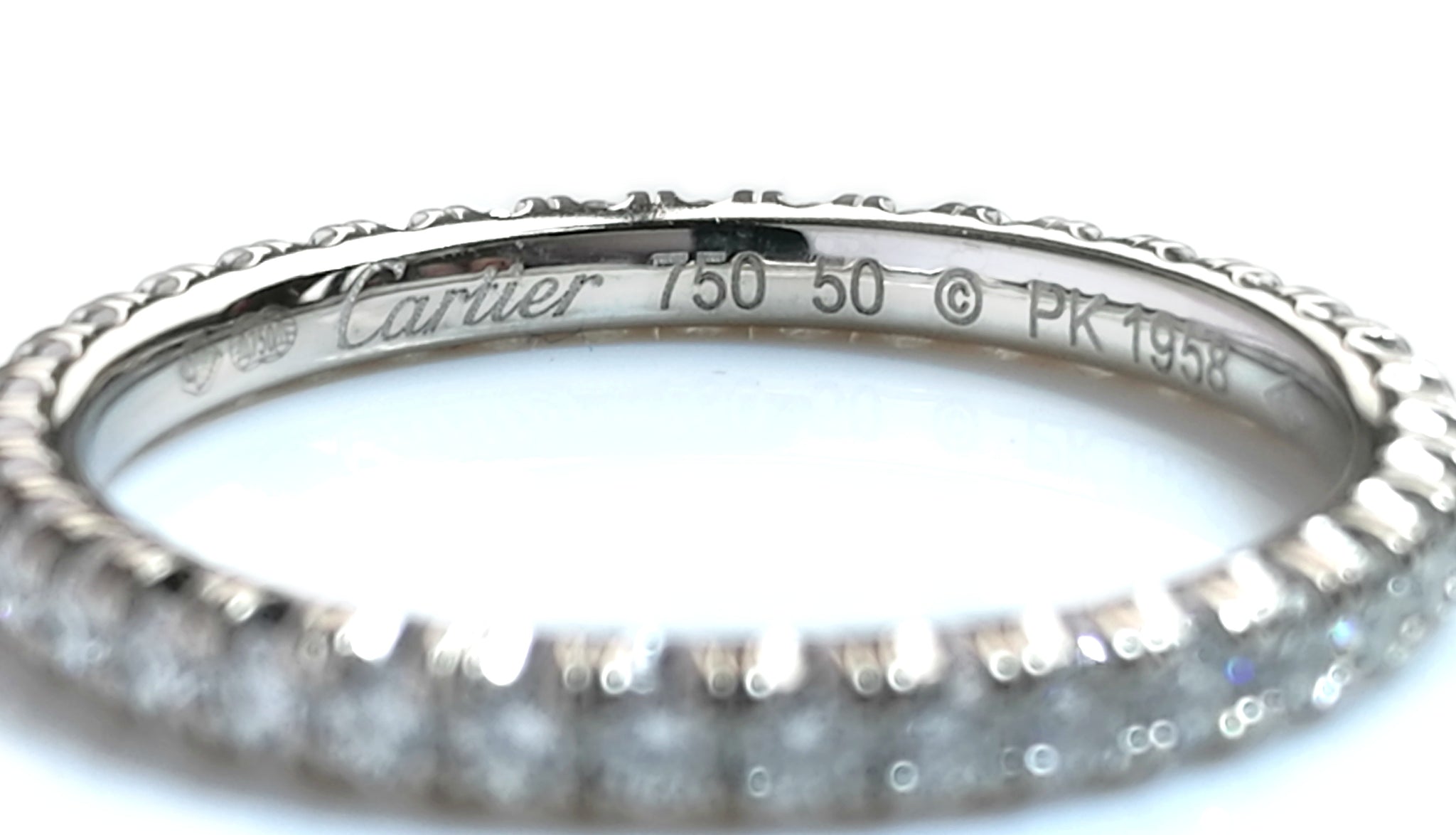  Cartier  Etincelle 0 47ct Diamond 18k White  Gold  2mm 