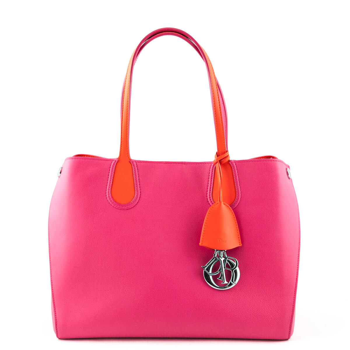 Dior Fuchsia Small Dior Addict Shopping Tote Bag - Luxury Handbags