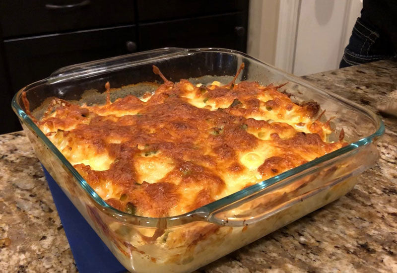 Macaroni and cheese with chicken recipe