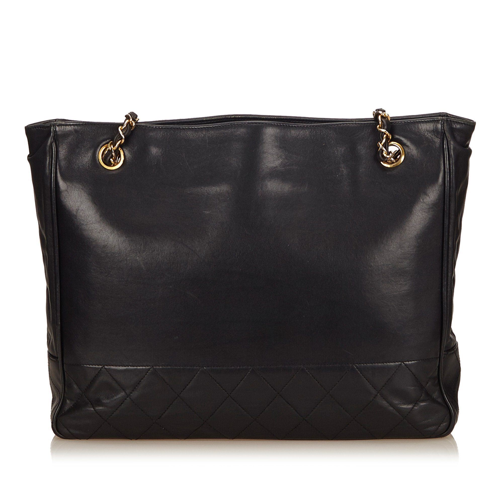 Chanel Quilted Calf Leather Tote Bag – The Vintage Contessa & Times Past