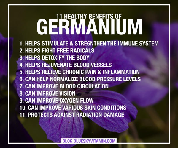11 Healthy Benefits of Germanium Infographic