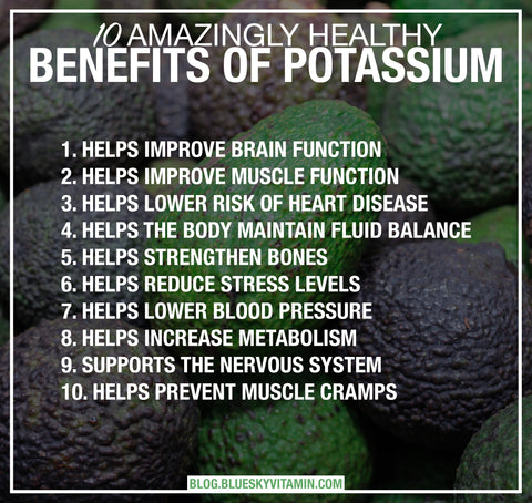 Potassium good for heart, bones and muscles