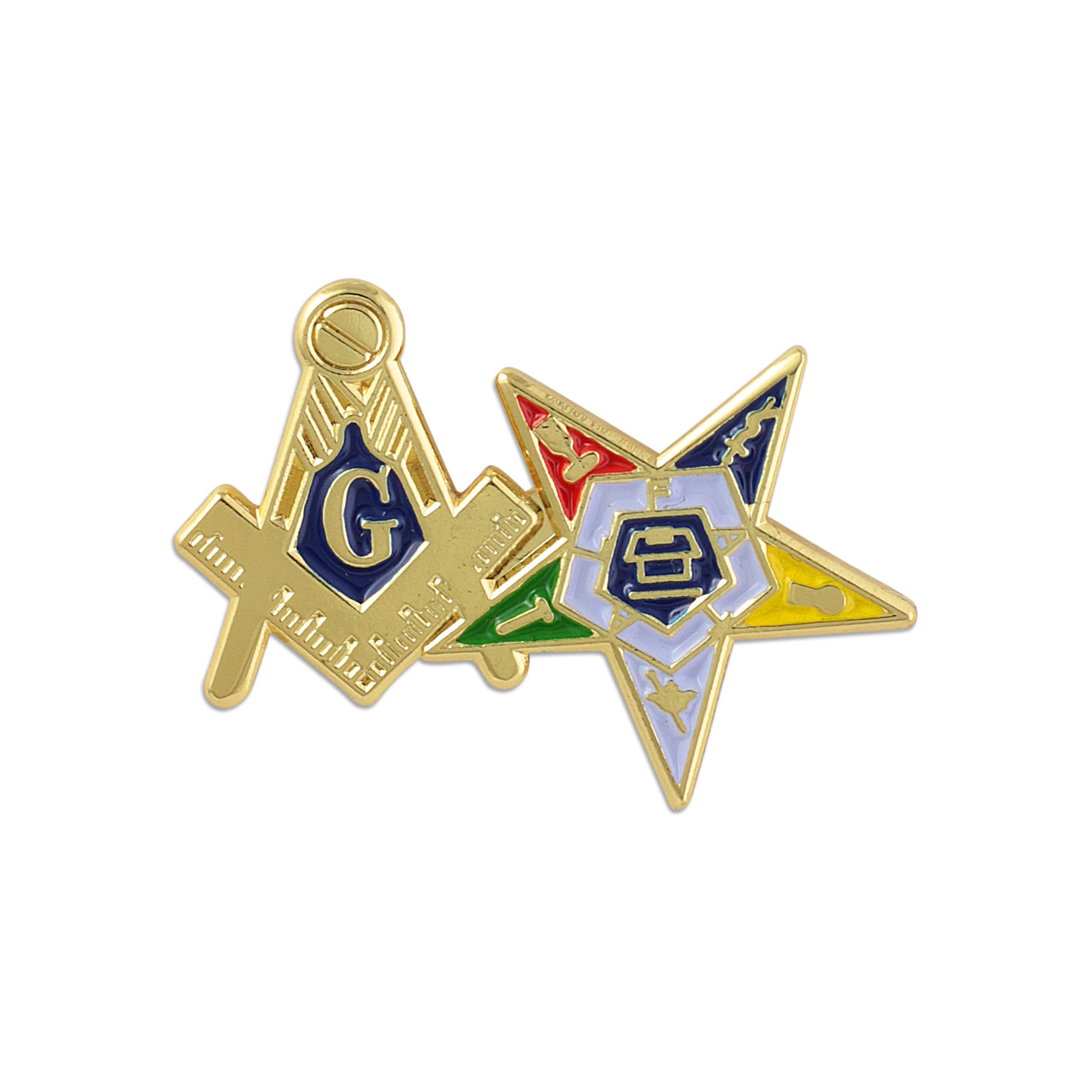 Stand Together Joint Masonic and Eastern Star Lapel Pin The Black