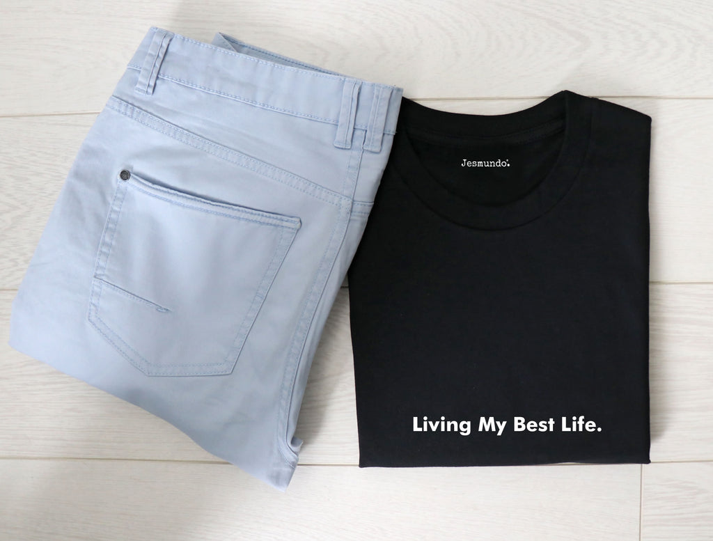 Slogan T Shirt With Chinos Or Trousers