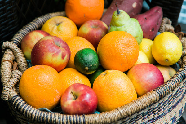 basket of fresh fruit