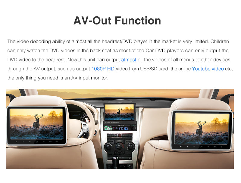 Pumpkin Single 1 Din Android 8.1 Car Radio/Stereo Octa Core 7 Inch Touchscreen with GPS Navigation Bluetooth RAM: 2GB + ROM: 32GB