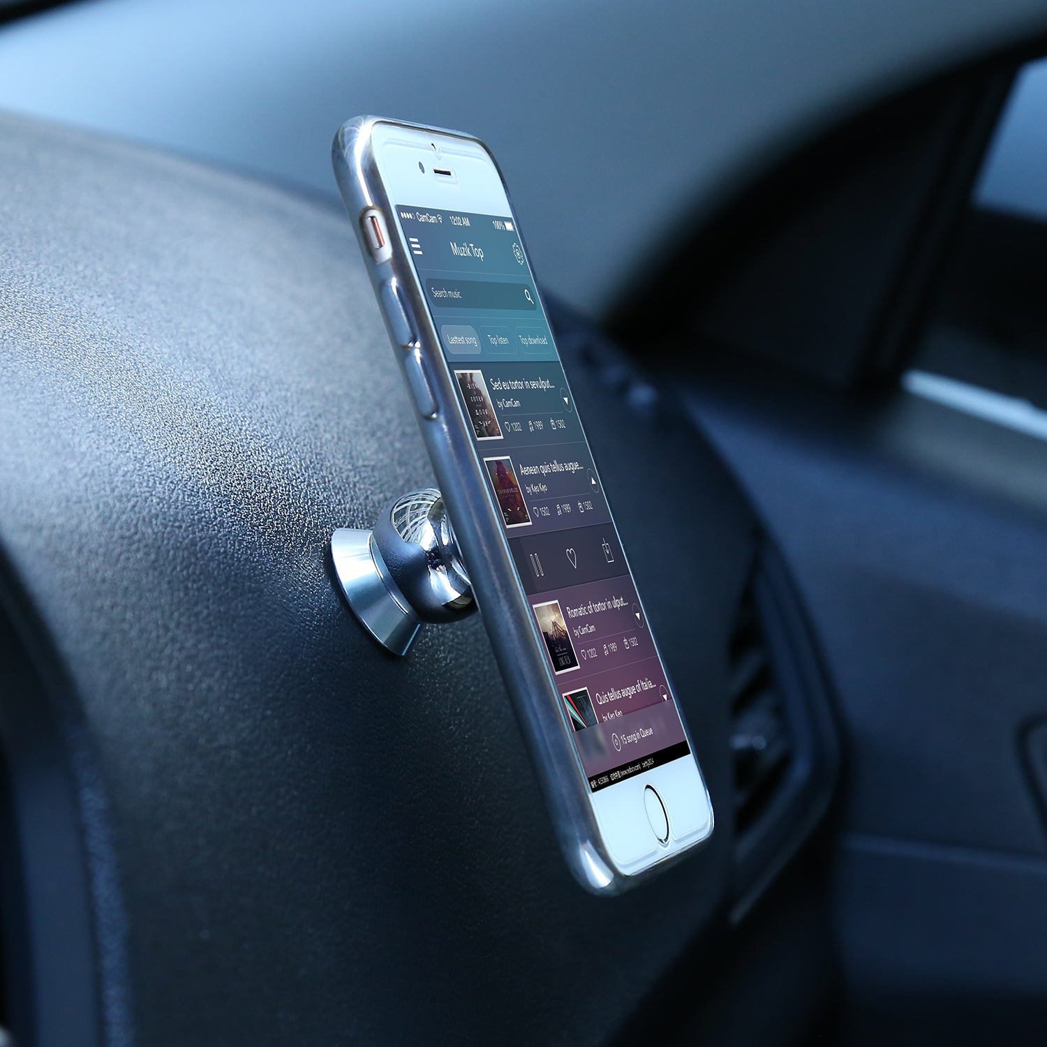 360 Degrees Magnetic Cell Phone Holder High Quality Adhesive Base for All Phone Sizes, Apple Or Android