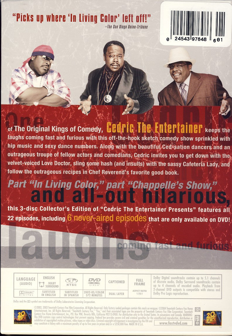 Cedric The Entertainer Presents The Complete Series Boxset On Dvd Movie 