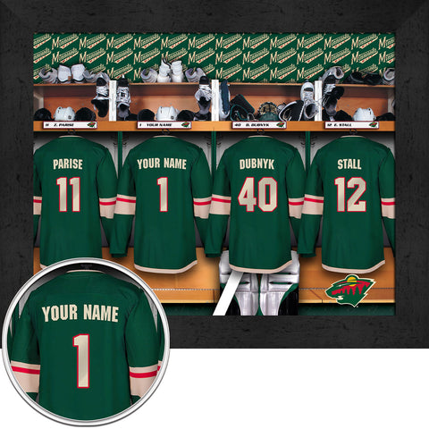Personalized NHL Minnesota Wild Locker Room Sign