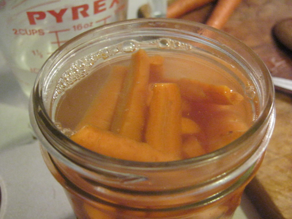 carrots starting fermented