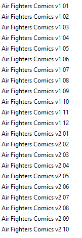 Air fighter comics set
