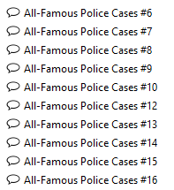 all famous police cases comics