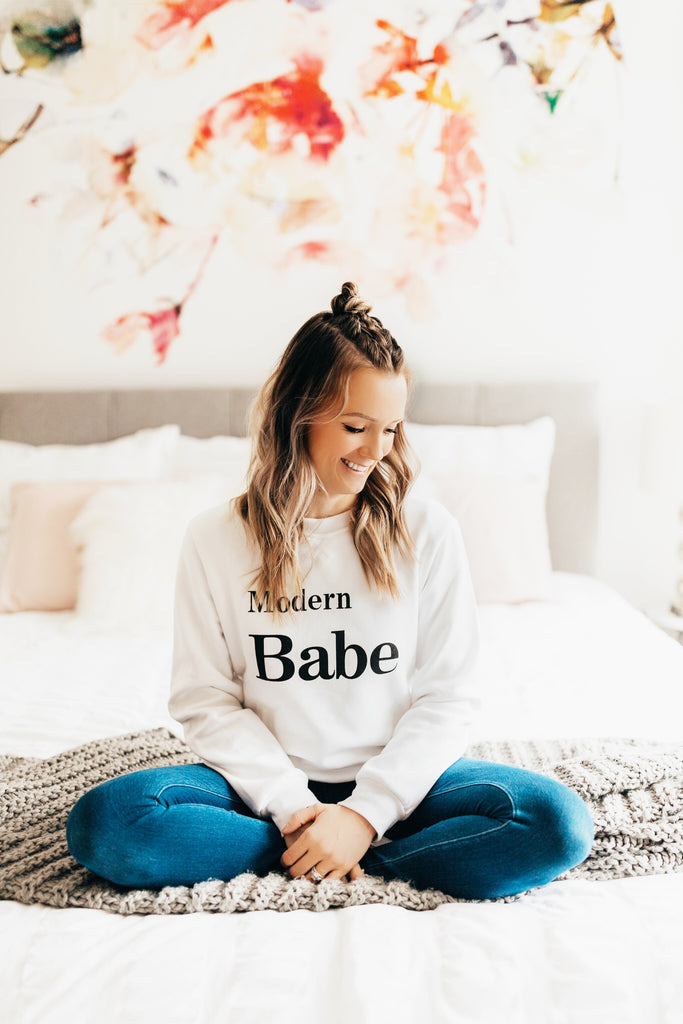 Modern Babe Sweater | Matching Mommy and Me outfits, eco-friendly clothes for children, Canadian made clothing