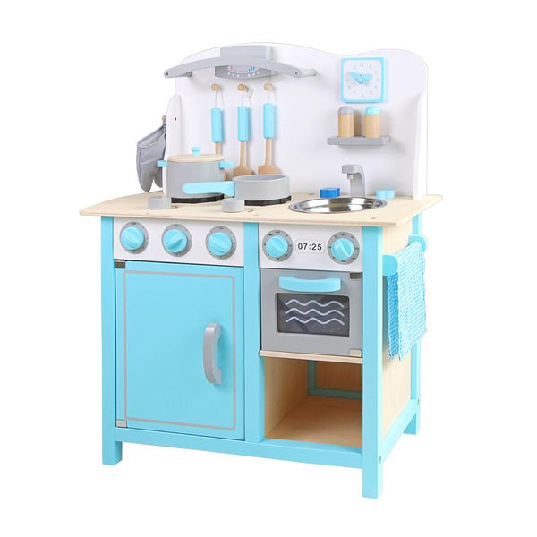 童話小主廚木製廚房玩具- Tiffany blue