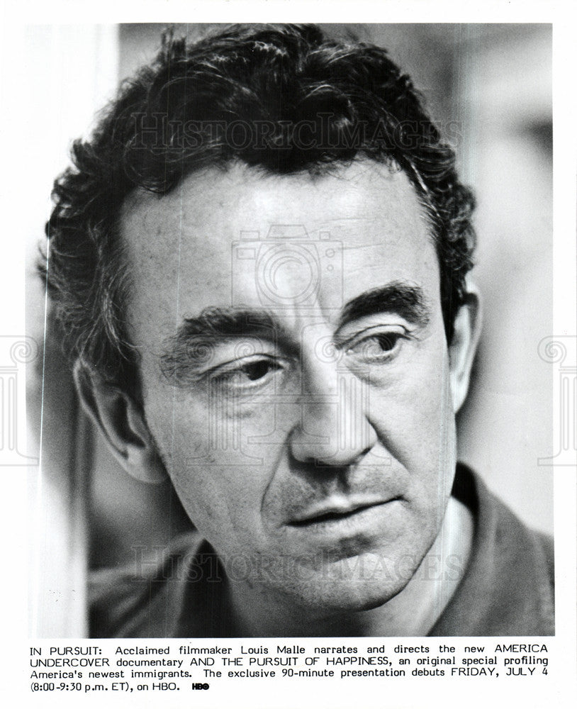 Press Photo Louis Malle French film director | Historic Images