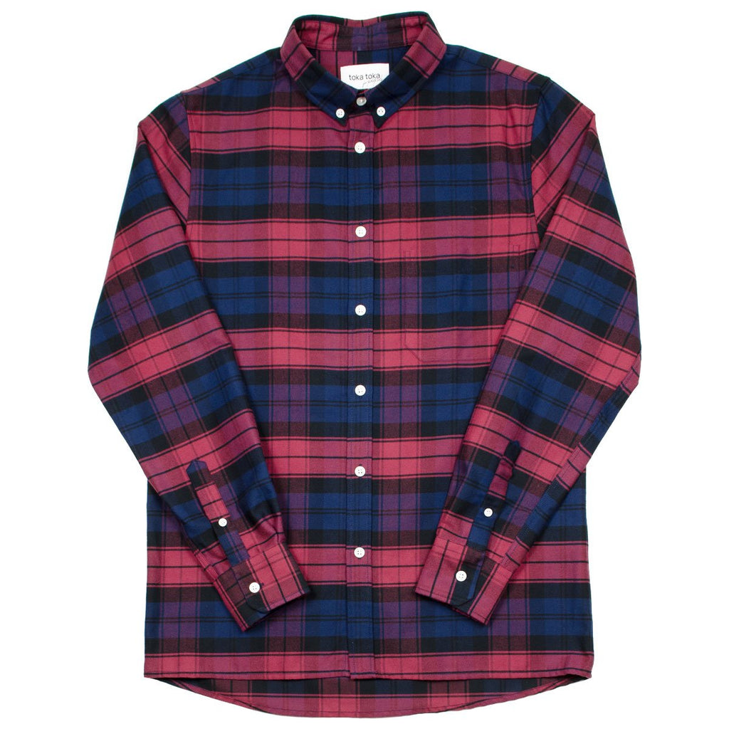 Toka Toka - Peter Check Shirt - Bucheron (Red / Navy) – BEAUBIEN