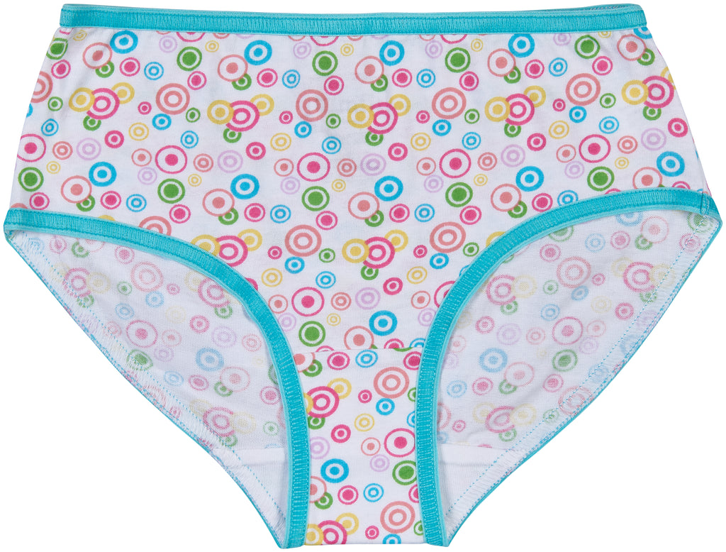 Trimfit 10 Pack 100 Cotton Colorful Hearts Briefs Panties Multi Color 1244