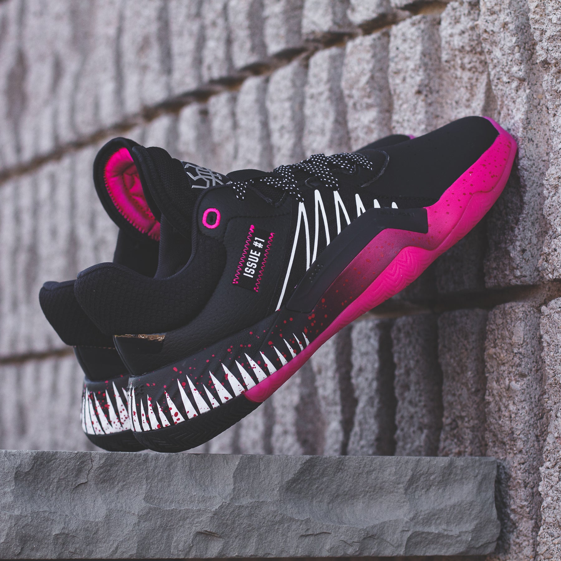 donovan mitchell shoes black and pink