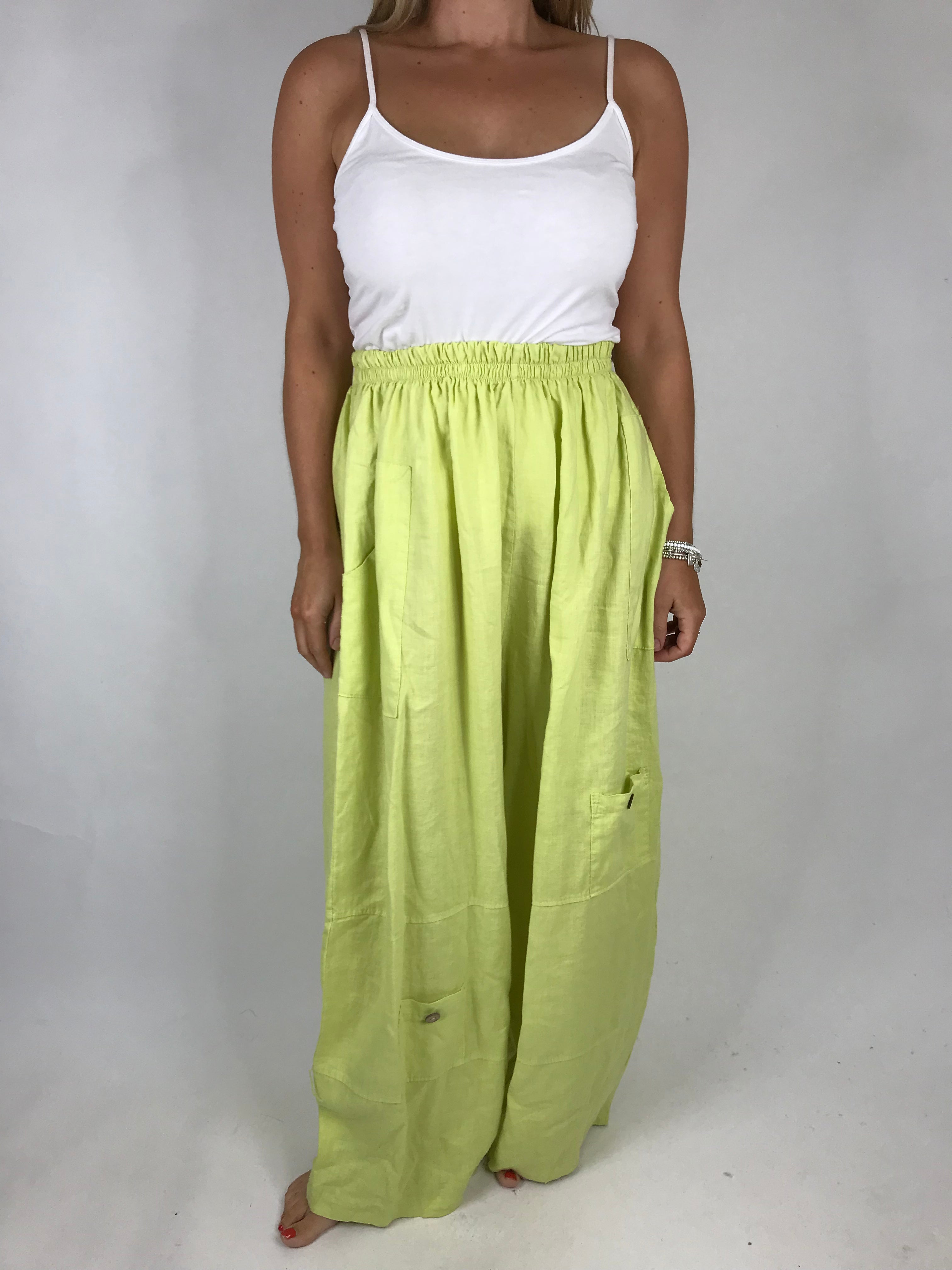 linen trousers size 22