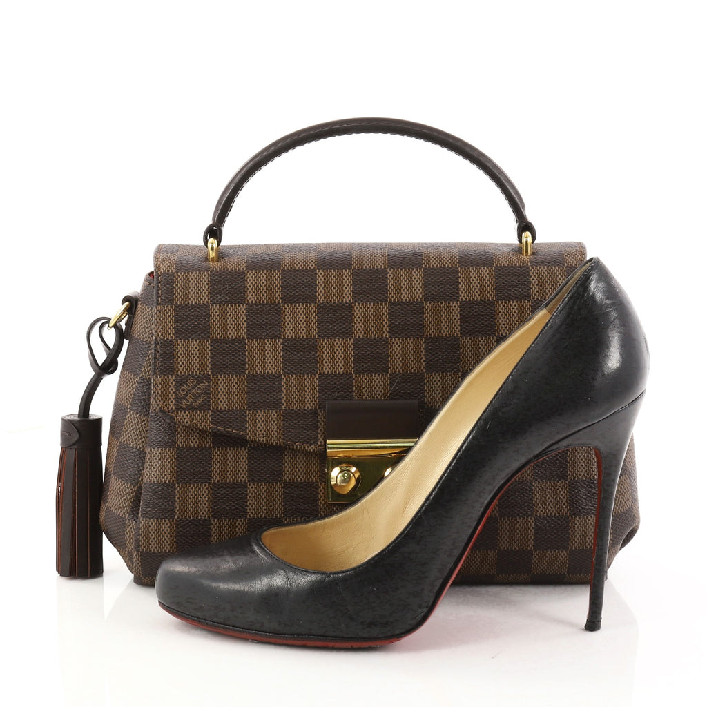 Buy Louis Vuitton Croisette Handbag Damier Brown 2920701 – Rebag