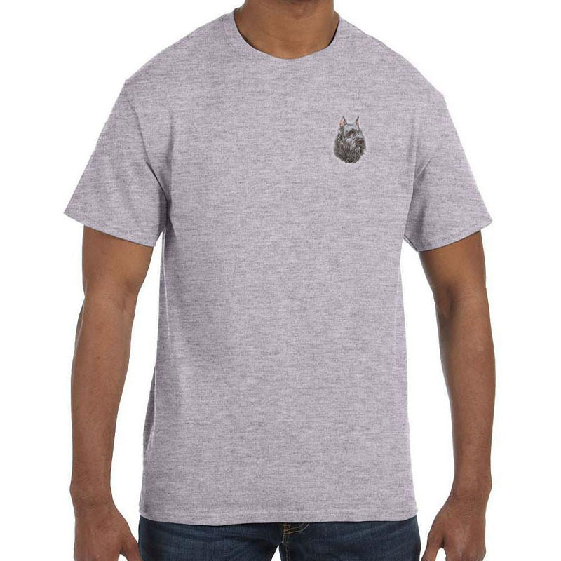 Bouvier des Flandres Embroidered Mens T-Shirts | AKC Shop