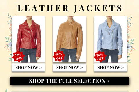 70% off leather jackets