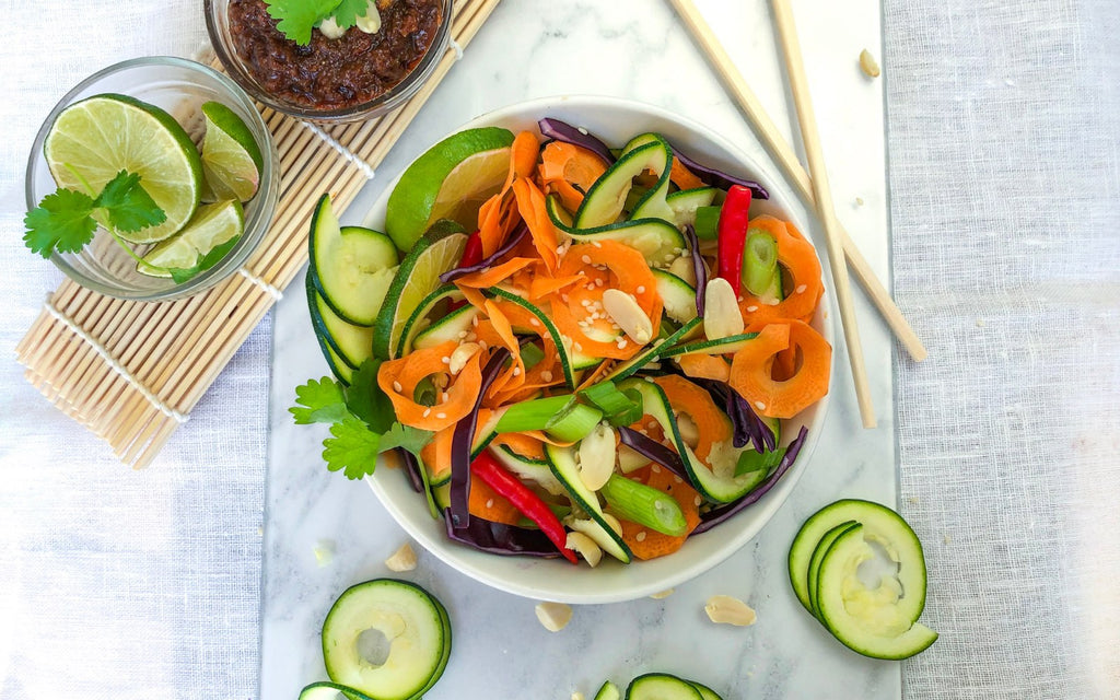 Zucchini Easy Recipes | Thai Salad with Peanut Sauce