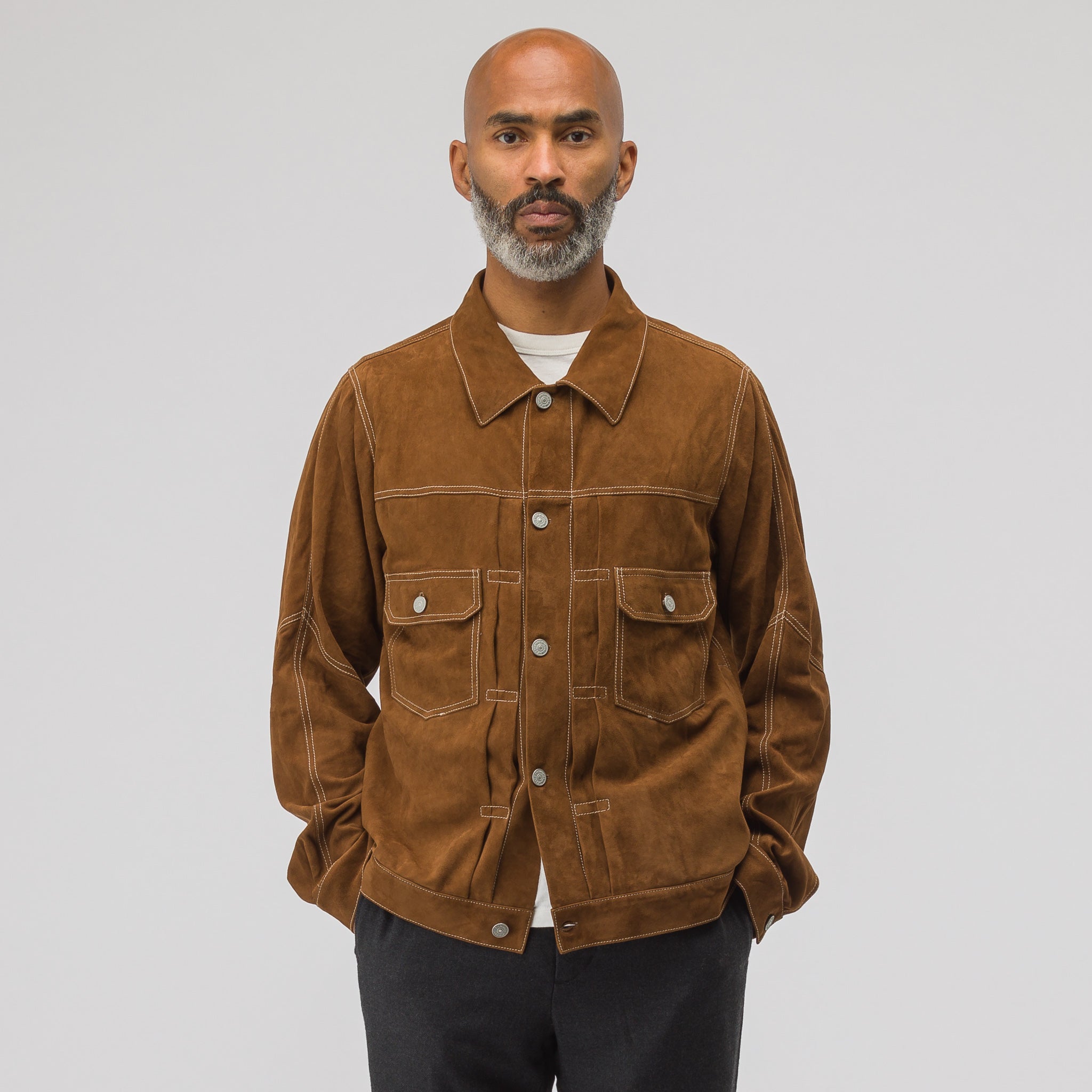 Very Goods | visvim 101 Jacket Veg Goat in Brown | Notre