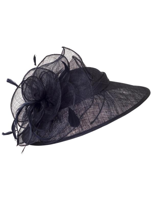 Navy Feather Hatinator