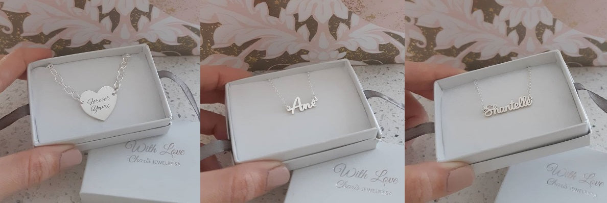 Charis Jewelry SA online store personalized jewelry gifts