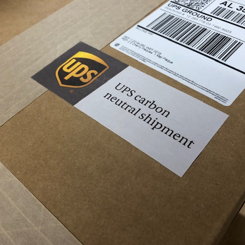 UPS Carbon Neutral Shipping label