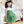 White Cotton Top and Green Net Dress - Enumu