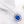 WGP Blue Sapphire CZ Hair Clip / Accessories - Enumu