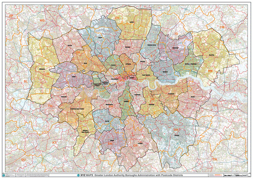 Kingston Postcode Map (KT) – Map Logic