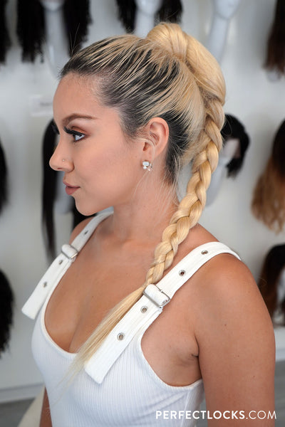 stylish braided ponytail