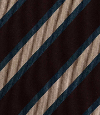 KITON Napoli Hand-Made Seven Fold Navy Blue Polka-Dot Wool-Silk Tie NE