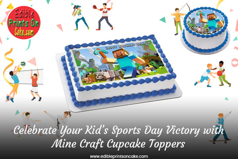mine craft cupcake toppers