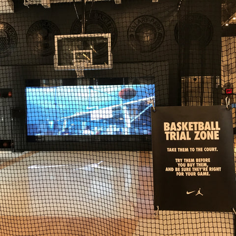 Zone d'essai de basket-ball Nike Soho