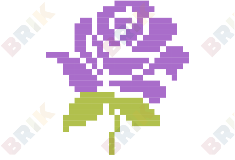 Rose Pixel Art – BRIK