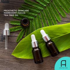 The tea tree oil is a prosthetic skincare ingredient favorite.