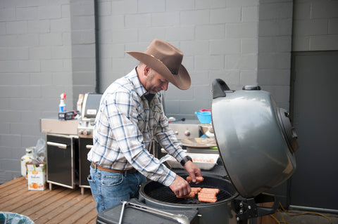 Trevor Cooking on the Broil King Charcoal Keg