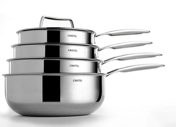 Set of 3 pans with Casteline coating Cristel