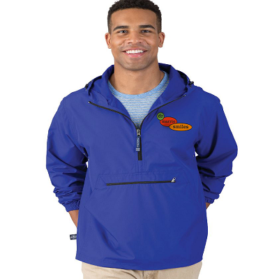 Personalized Embroidered Charles River Pack-N-Go Pullover Jacket