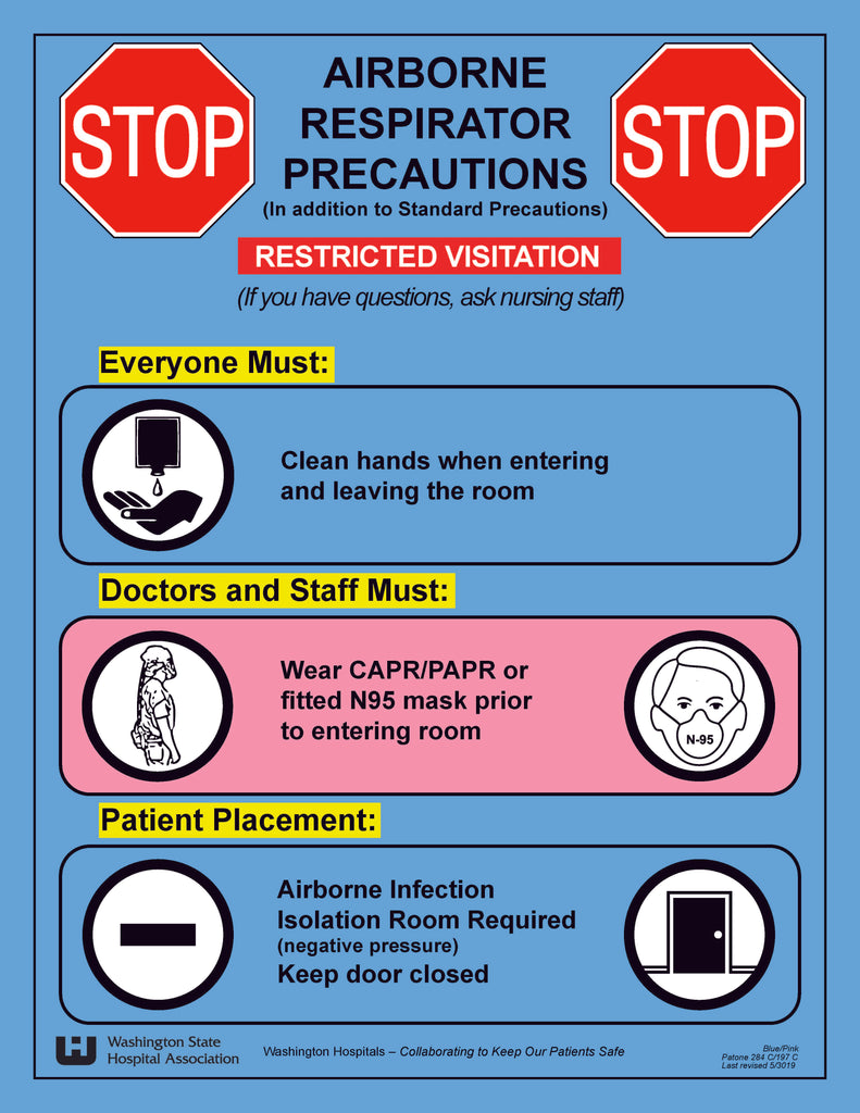 Neutropenic Precautions Door Sign Printable