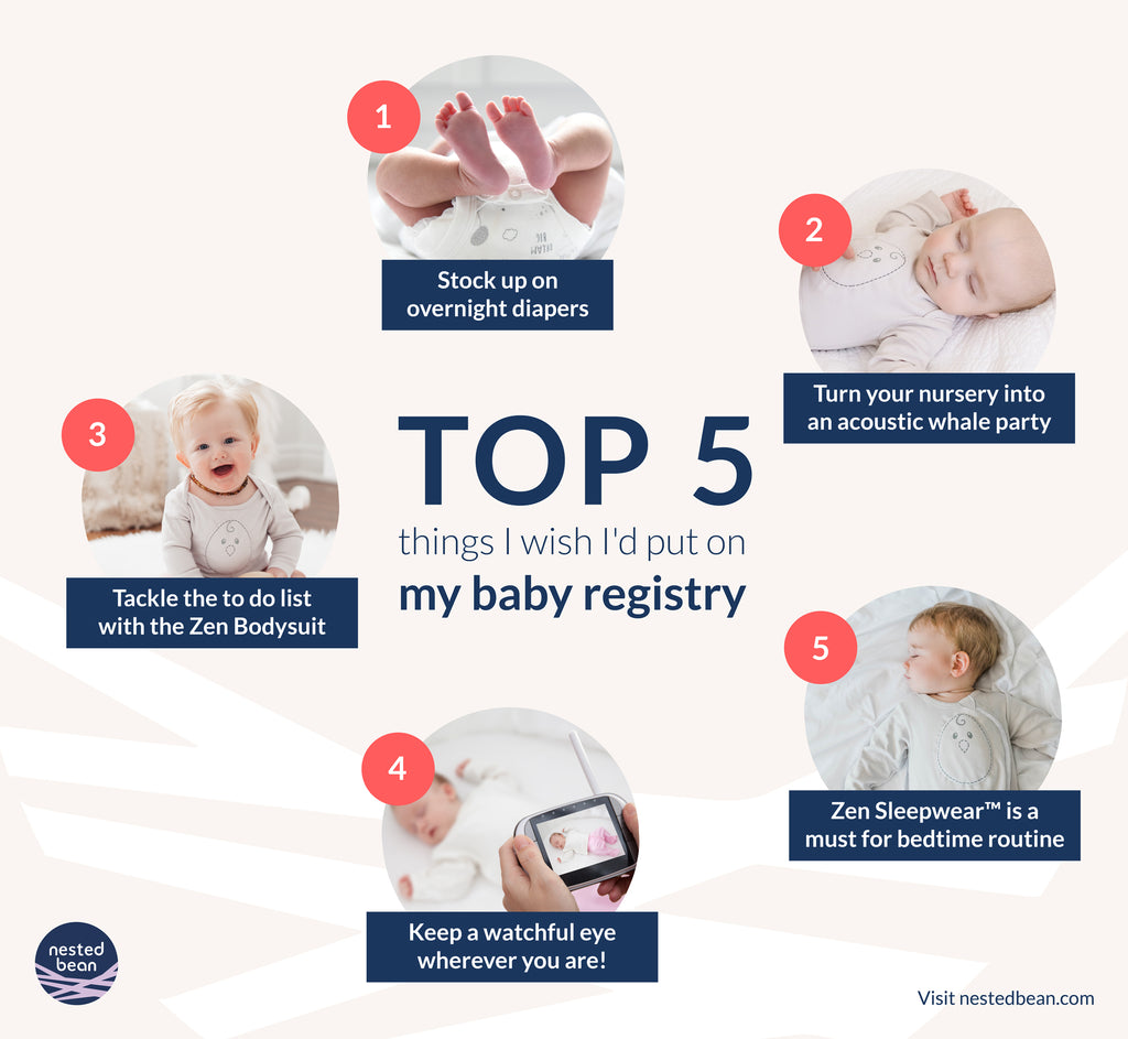 Top 5 things I wish I'd put on my baby registry