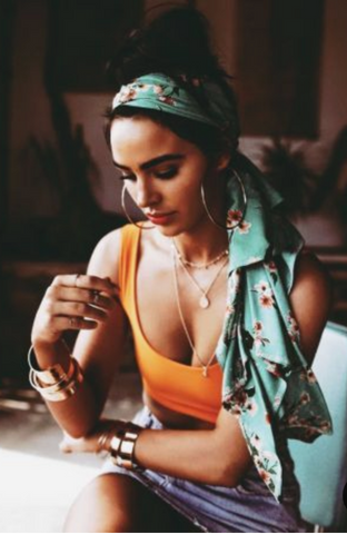 bohemian head scarves and head wraps and many other accessories at Jipsi cartel