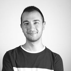 Black and White Portrait of Rami Shouk