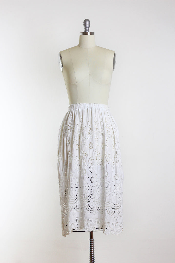 Very Rare Original 1940s-50s Tehuantepec Mexico Skirt with All-Over Em ...